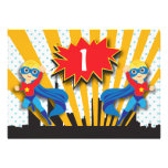 Twins Superhero Birthday  |  Blonde einladungen