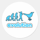 Twitter-Evolution Runde Aufkleber