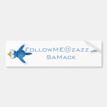 Twitter-Follow-me @ Ihr Benutzername Auto Sticker