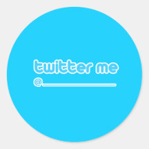 Twitter ich @ runde sticker