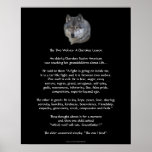 TWO WOLVES CHEROKEE TALE  Poster