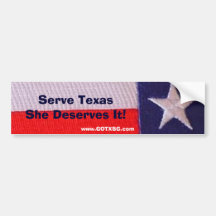 tx Flagge Aufschlag Texas verdient sie ihn Autoaufkleber
