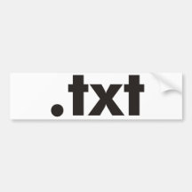 TXTprodukte u. -entwürfe! Auto Sticker