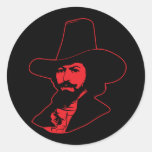 Typ Fawkes Porträt-Aufkleber
