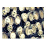 Typewriter keys postkarten