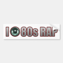 Typmädchen-80er RAP-MUSIK ANGESAGT-HOPFENmarmelade Autosticker