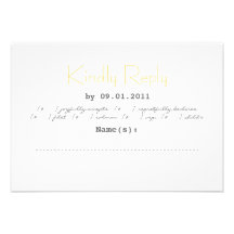 Typografie-Hochzeit UAWG im Grau und im Gelb Personalisierte Ankündigungen