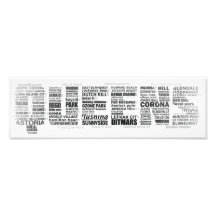 Typografie-Plakat des Queens-New York Fotografischer Druck