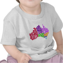 Typografische Textabbildung Australiens Tshirt