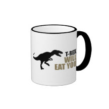 Tyrannosaurus Rex isst Sie Tasse
