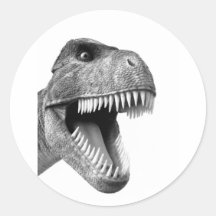 Tyrannosaurus Rex Runde Sticker