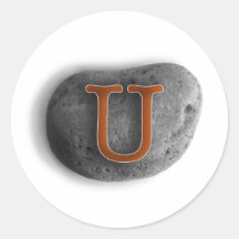 U-Felsenaufkleber