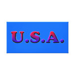 U.S.A. Ausgedehnter Leinwand-Druck Leinwanddruck