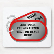 U.S. MILITÄR - Erkennungsmarken mousepads
