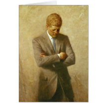 U.S. Präsident John F. Kennedy durch Aaron Shikler Karten