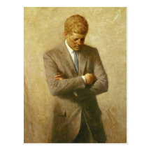 U.S. Präsident John F. Kennedy durch Aaron Shikler Postkarten