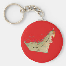Uae-Karte Keychain Schlüsselbänder