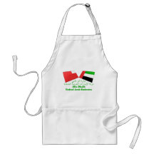 UAE u. Abu Dhabi-Flaggen-Fliesen Schürzen