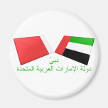 UAE u. Dubai-Flaggen-Fliesen Magnete