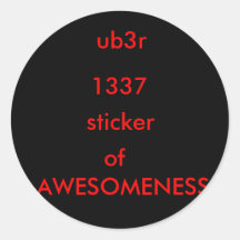 ub3r Aufkleber