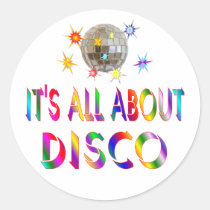 Über Disco aufkleber