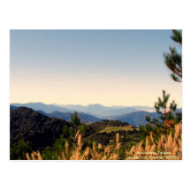 Über dort drüben/Natur-Gebirgszug-Postkarte