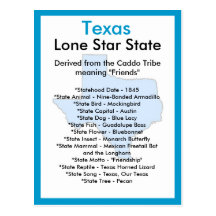 Über Texas Postkarte