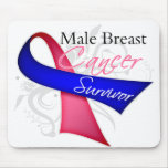 Überlebender - männlicher Brustkrebs Mousepad