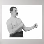 Übermäßig männlicher Mann Meme Plakatdruck