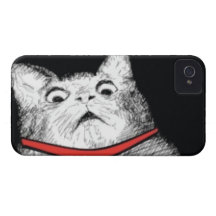 Überraschtes Katzen-Keuchen Meme - iPhone 4/4S Fal iPhone 4 Cover
