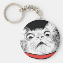 Überraschtes Katzen-Keuchen Meme - Keychain Schlüsselbänder