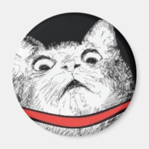 Überraschtes Katzen-Keuchen Meme - Magnet