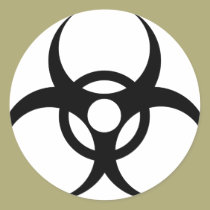 überschüssiges Symbol der Biogefährdung aufkleber