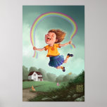 Überspringendes Seil Plakat