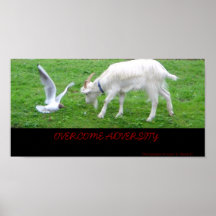 Überwinden Sie Missgeschick Plakate
