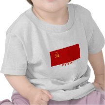 UDSSR-Flagge mit Initialen T-shirt