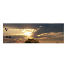 Ufer-Sonnenuntergang-Visitenkarte