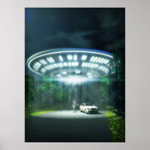 UFO-Autoabduktion Plakate