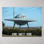 UFO-Plakat ZUHAUSE-BONBON-ZUHAUSE