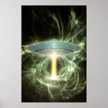 UFO-Strahlen Plakat