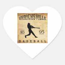 Uhrichsville Ohio Baseball 1895 Aufkleber