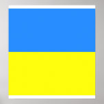Ukraine-Qualitäts-Flagge Poster
