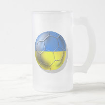 Ukraine Zhovto-Blakytni Gelb-Blues Fußball Kaffeetasse
