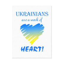 Ukrainer-… Herz Gespannte Galeriedrucke