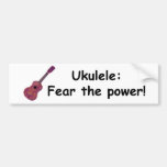Ukulele: Befürchten Sie den Power! Auto Sticker