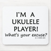 Ukulele-Spieler-Entschuldigung Mousepads