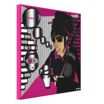 UltraPop Cyber Ninja Gespannter Galeriedruck