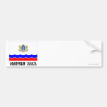 Ulyanovsk Oblast Flagge Autosticker
