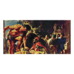 Ulysses in der Höhle von Polyphemus durch Jordaens Individuelle Photo Karte