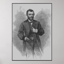 Ulysses S. Grant Artwork -- Grenze Poster